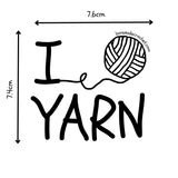 I LOVE YARN Sticker