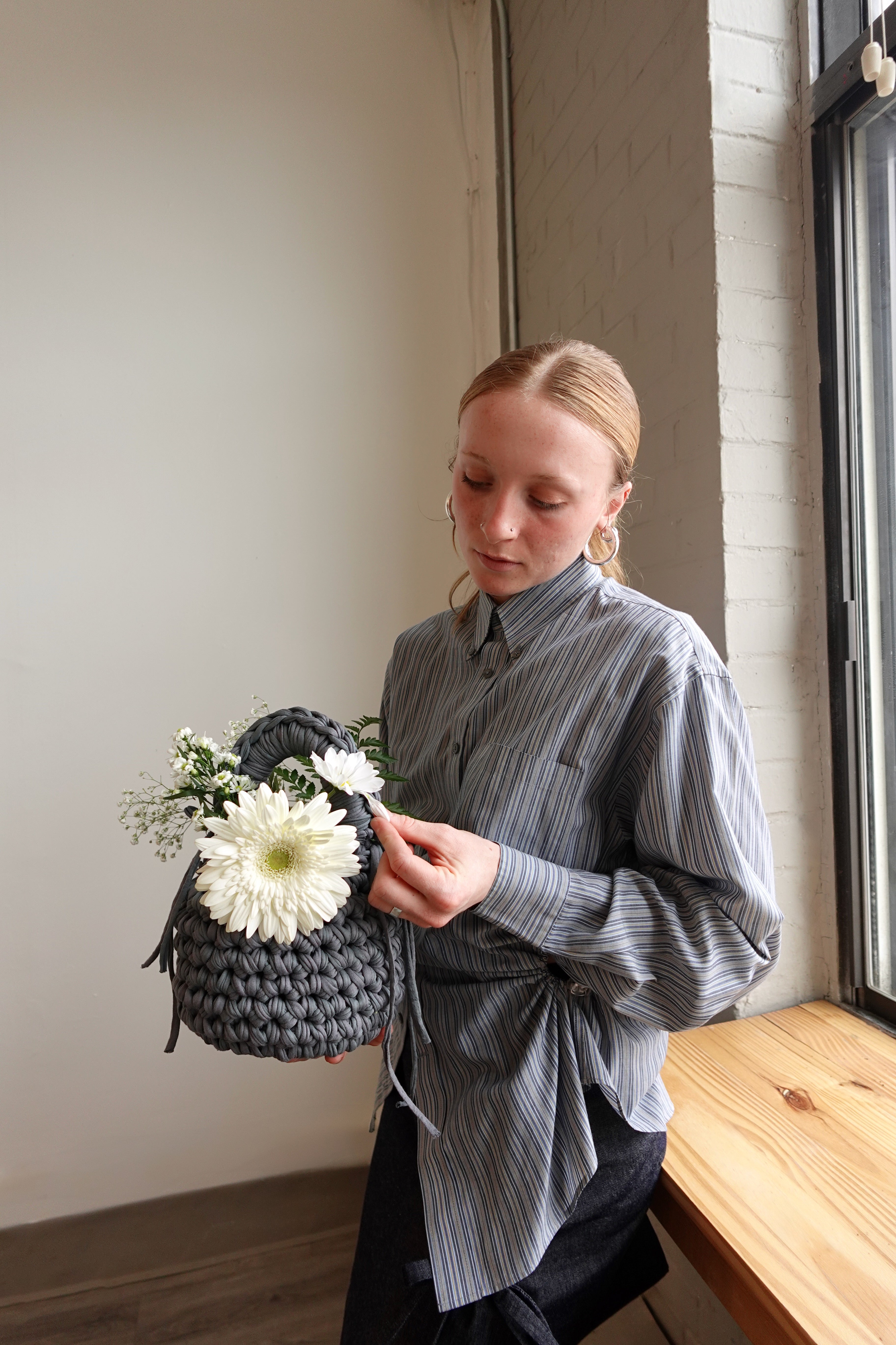forbitches BOW BAG バッグ リボン型　ブルー The Official BOW Bag: Pattern by LOOSENDS