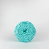 Tame Teal: Reclaimed T-Shirt Fabric Yarn