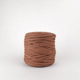 Salted Caramel: Reclaimed T-Shirt Fabric Yarn