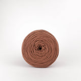 Salted Caramel: Reclaimed T-Shirt Fabric Yarn