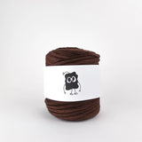 Chocolate Mousse: Reclaimed T-Shirt Fabric Yarn