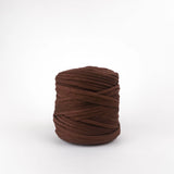 Chocolate Mousse: Reclaimed T-Shirt Fabric Yarn