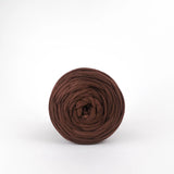 Chocolate Mousse: Reclaimed T-Shirt Fabric Yarn
