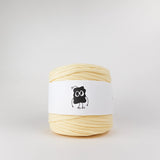 Butter Yellow: Reclaimed T-Shirt Fabric Yarn