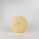 Butter Yellow: Reclaimed T-Shirt Fabric Yarn