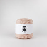 Almond: Reclaimed T-Shirt Fabric Yarn