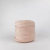Almond: Reclaimed T-Shirt Fabric Yarn