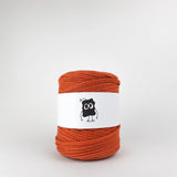 Pumpkin Pie: Reclaimed T-Shirt Fabric Yarn