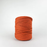 Pumpkin Pie: Reclaimed T-Shirt Fabric Yarn