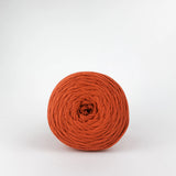 Pumpkin Pie: Reclaimed T-Shirt Fabric Yarn