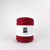 Carmine: Reclaimed T-Shirt Fabric Yarn
