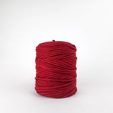 Carmine: Reclaimed T-Shirt Fabric Yarn