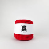 Red: Reclaimed T-Shirt Fabric Yarn