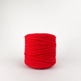 Red: Reclaimed T-Shirt Fabric Yarn