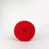 Red: Reclaimed T-Shirt Fabric Yarn