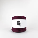 Plum: Reclaimed T-Shirt Fabric Yarn
