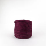 Plum: Reclaimed T-Shirt Fabric Yarn