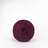 Plum: Reclaimed T-Shirt Fabric Yarn
