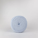 Clear Skies: Reclaimed T-Shirt Fabric Yarn