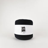 Black: Reclaimed T-Shirt Fabric Yarn