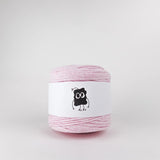 146. Soft Pink: Reclaimed T-Shirt Fabric Yarn