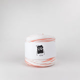 155. Creamsicle: Reclaimed T-Shirt Fabric Yarn