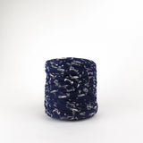 Navy Baby: Reclaimed T-Shirt Fabric Yarn