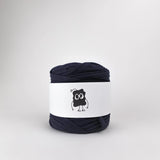 Burnt Grey: Reclaimed T-Shirt Fabric Yarn