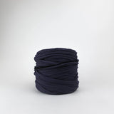 Burnt Grey: Reclaimed T-Shirt Fabric Yarn