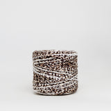 Smooth Cheetah: Reclaimed T-Shirt Fabric Yarn