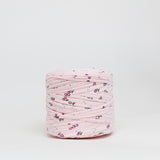 Pandas and Cherries: Reclaimed T-Shirt Fabric Yarn