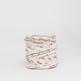 Pink Botanical: Reclaimed T-Shirt Fabric Yarn
