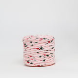 Pink Cherry: Reclaimed T-Shirt Fabric Yarn
