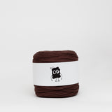 Brunette: Reclaimed T-Shirt Fabric Yarn