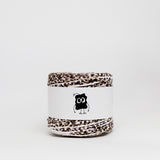 Smooth Cheetah: Reclaimed T-Shirt Fabric Yarn