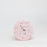 Pandas and Cherries: Reclaimed T-Shirt Fabric Yarn