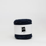 Peonie Blue: Reclaimed T-Shirt Fabric Yarn