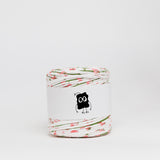 Pink Botanical: Reclaimed T-Shirt Fabric Yarn
