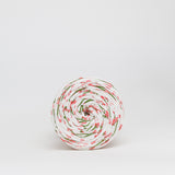 Pink Botanical: Reclaimed T-Shirt Fabric Yarn