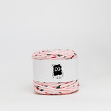 Pink Cherry: Reclaimed T-Shirt Fabric Yarn