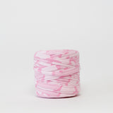 Pink Camo: Reclaimed T-Shirt Fabric Yarn