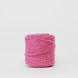 Amour In Purple: Reclaimed T-Shirt Fabric Yarn