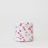 Kisses (White): Reclaimed T-Shirt Fabric Yarn
