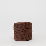 Brownie: Reclaimed T-Shirt Fabric Yarn