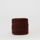 Choco Cherry: Reclaimed T-Shirt Fabric Yarn