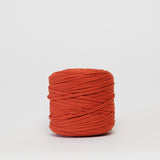 Roasted Carrot: Reclaimed T-Shirt Fabric Yarn