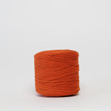 Burnt Orange: Reclaimed T-Shirt Fabric Yarn