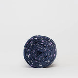 Disco Bows (Navy): Reclaimed T-Shirt Fabric Yarn