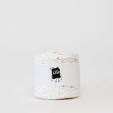 Cherry Drop: Reclaimed T-Shirt Fabric Yarn